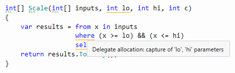 Heap Allocations Viewer - Joe Duffy Scale Method
